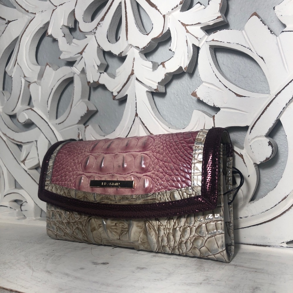 Brahmin Duxbury Satchel Tea Rose & Wallet SET - Picture 9 of 11